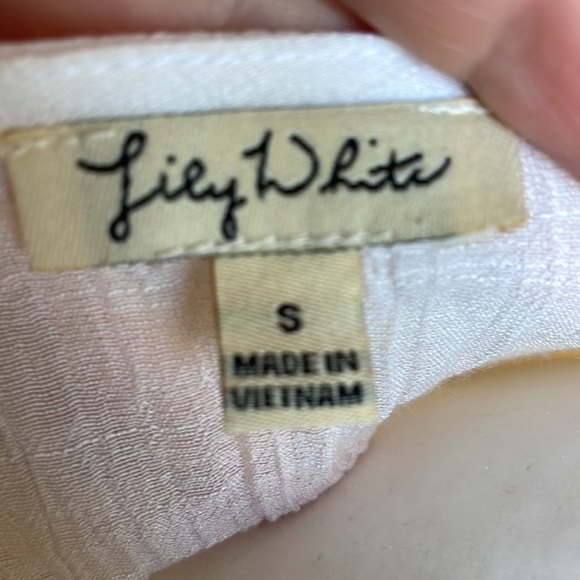 Lily White 90’s style tunic blouse S - Picture 4 of 5